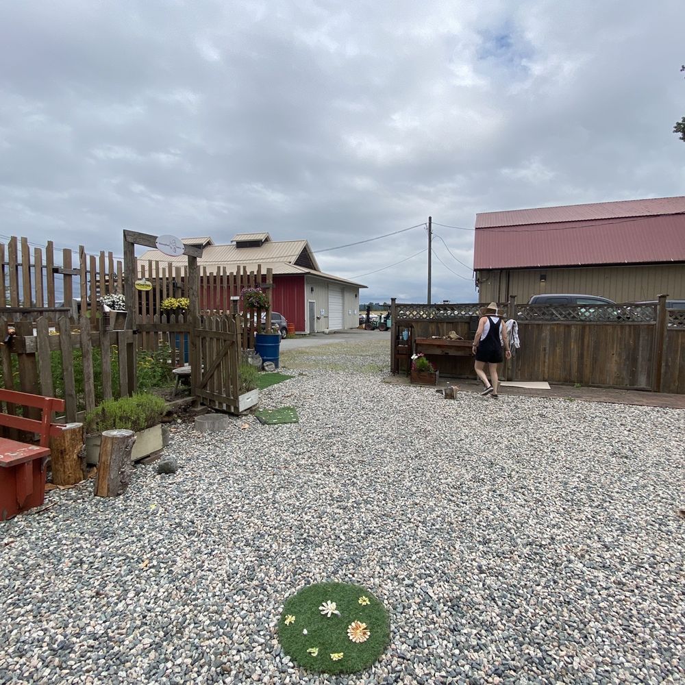 Honeybee Centre - a gravel patio with benches and a fence - Specialty Food Near Me - Surrey, British Columbia Honeybee Centre - a gravel patio with benches and a fence - Specialty Food Near Me - Surrey, British Columbia