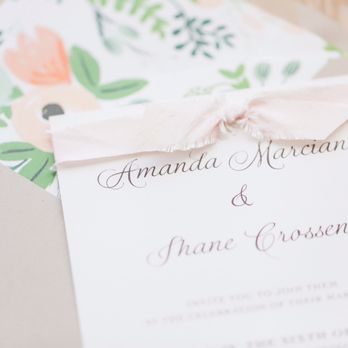 Foglio Press - Close up of the invitation she created with the gorgeous envelope liner she recommended - Cards & Stationery Near Me - Atlanta, Georgia