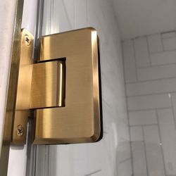 Martinez Custom Glass - Brass Hinges