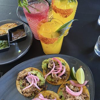 La Popular - Carnitas tacos, Pinapple mango agua fresca with tequila - Mexican Near Me - Porter Ranch, California La Popular - Carnitas tacos, Pinapple mango agua fresca with tequila - Mexican Near Me - Porter Ranch, California