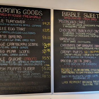 Bibble & Sip - Bibble & Sip Pastry Menu 3/2018 - Coffee & Tea Near Me - New York, New York