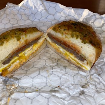 Einstein Bros. Bagels - Santa Fe in green chili Bagel - Bagels Near Me - Ormond Beach, Florida Einstein Bros. Bagels - Santa Fe in green chili Bagel - Bagels Near Me - Ormond Beach, Florida