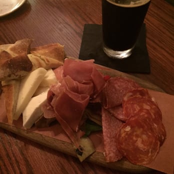 Vault Brewing - Charcuterie board (half serving) with great meats, cheese, and warm yummy pretzel like bread. - Breweries Near Me - Yardley, Pennsylvania Vault Brewing - Charcuterie board (half serving) with great meats, cheese, and warm yummy pretzel like bread. - Breweries Near Me - Yardley, Pennsylvania