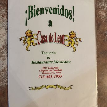 Casa De Leon - Updated menu - Mexican Near Me - Houston, Texas
