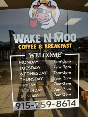 Menu photo 1 Wake N Moo El Paso, TX