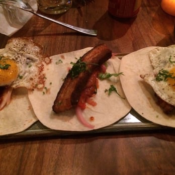 Nada - Pork belly with fried eggs! Yum yum! - Mexican Near Me - Cincinnati, Ohio