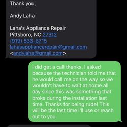 Laha's Appliance Repair