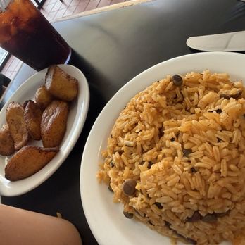 Punta Cana Caribbean Restaurant - Pastelon Platano Maduro and Arroz y Habichuelas Rojas (No Substitutions) - Dominican Near Me - Houston, Texas