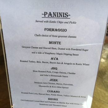 Prairie State Winery - Panini menu - Wineries Near Me - Genoa, Illinois