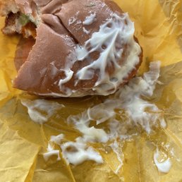 Spicy McChicken sandwich w/easy mayo.