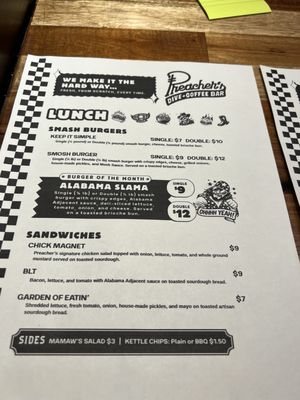 Menu photo 1 Preachers Dive Plus Coffee Bar Adairsville, GA Menu photo 1 Preachers Dive Plus Coffee Bar Adairsville, GA