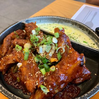 Dish Korean Cuisine - Pork ribs with cheese - Korean Near Me - Chamblee, Georgia Dish Korean Cuisine - Pork ribs with cheese - Korean Near Me - Chamblee, Georgia