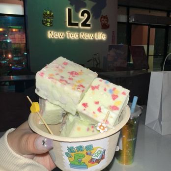 L2 Tea Club - Honeydew yogurt squares - Bubble Tea Near Me - San Gabriel, California L2 Tea Club - Honeydew yogurt squares - Bubble Tea Near Me - San Gabriel, California