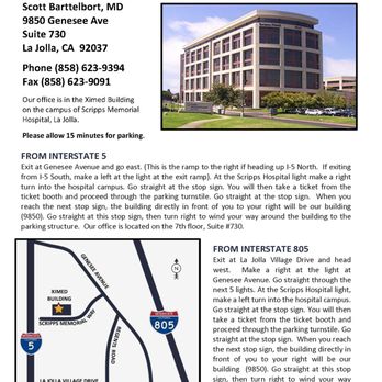 Scott W Barttelbort, MD - Direction to our office - Cosmetic Surgeons Near Me - La Jolla, California Scott W Barttelbort, MD - Direction to our office - Cosmetic Surgeons Near Me - La Jolla, California