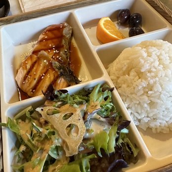 Fujiya - Salmon teriyaki bento box - Japanese Near Me - Elk Grove, California