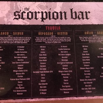 Scorpion Bar Foxwoods - Tequila - Mexican Near Me - Mashantucket, Connecticut Scorpion Bar Foxwoods - Tequila - Mexican Near Me - Mashantucket, Connecticut