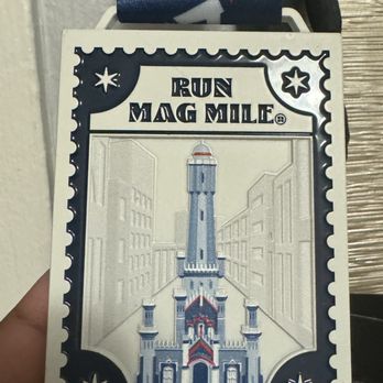 Run Mag Mile - Front of medal - Races & Competitions Near Me - Chicago, Illinois