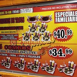 Taqueria El Fogon - Menu