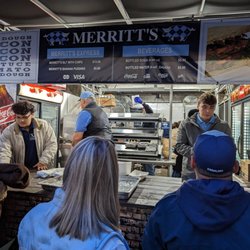 The University of North Carolina at Chapel Hill - Merritt's Grill at Kenan Stadium. North Carolina Tar Heels football. Menu as of 11/19/2022 (Georgia Tech game).