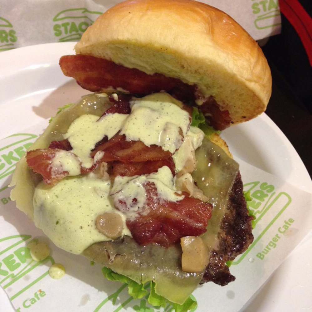Stackers - The Jack Burger (₱195) - Burgers Near Me - San Juan, NCR