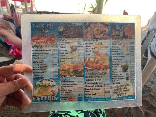 Menu photo 2 Estebin Mazatlán, SIN Menu photo 2 Estebin Mazatlán, SIN