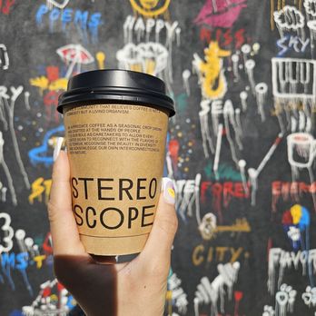 Stereoscope Coffee - Oatmilk Salted Caramel latte - Coffee Roasteries Near Me - Long Beach, California Stereoscope Coffee - Oatmilk Salted Caramel latte - Coffee Roasteries Near Me - Long Beach, California