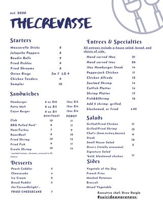 Menu photo 3 Crevasse Convent, LA