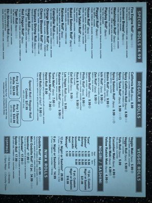 Menu photo 2 Sushi Niwa Lakewood, WA Menu photo 2 Sushi Niwa Lakewood, WA