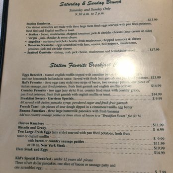 Vallemar Station - Menu - August 2018 - Steakhouses Near Me - Pacifica, California Vallemar Station - Menu - August 2018 - Steakhouses Near Me - Pacifica, California
