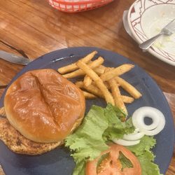 Big Tex BBQ Express - Chicken sandwich and beer battered fries