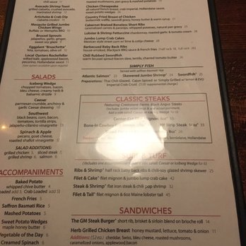 George Martin's Grillfire - Menu - Steakhouses Near Me - Hanover, Maryland George Martin's Grillfire - Menu - Steakhouses Near Me - Hanover, Maryland