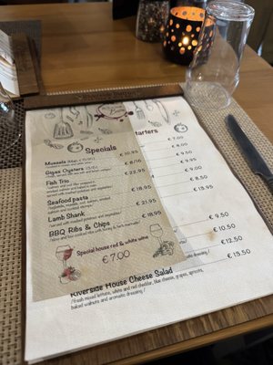 Menu photo 1 The Riverside Bistro Doolin, CE