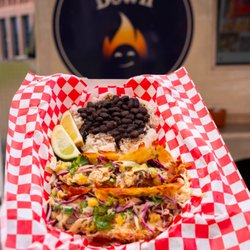 Simmer Down Food Truck - Mojo Chicken Tacos, Jalapeno Pineapple Slaw