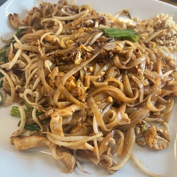 Mercy Thai Restaurant - Pad Thai with Chicken - Thai Near Me - Council Bluffs, Iowa