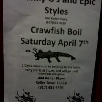 Manny G's! - Crawfish boil this Saturday. - Diners Near Me - Keller, Texas