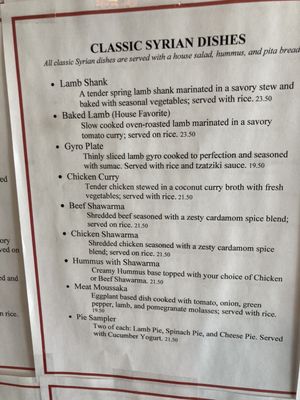 Menu photo 6 Mashawi Damascus Cuisine Castle Rock, CO