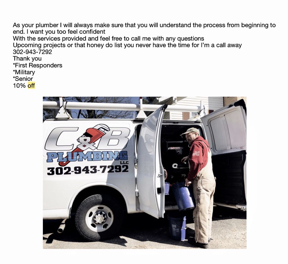 Slide of C&B Plumbing