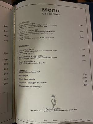 Menu photo 5 Le Pub Saint Germain Paris, 01