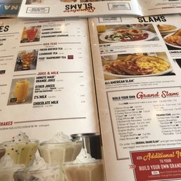 Menu, no service