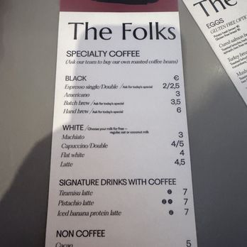 The Folks Chiado - Menu - Coffee & Tea Near Me - Lisbon, 11 The Folks Chiado - Menu - Coffee & Tea Near Me - Lisbon, 11