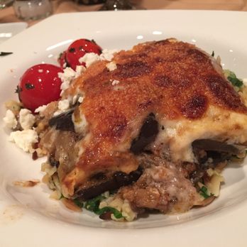 Bistro 118 - Moussaka with orzo pasta - YUMMO!! - Diners Near Me - Tampa, Florida
