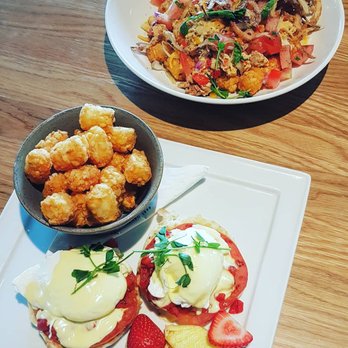 Rebel Food & Drink - Badass Scrambler and Vegetarian Eggs Benny. - Wine Bars Near Me - Edmonton, Alberta Rebel Food & Drink - Badass Scrambler and Vegetarian Eggs Benny. - Wine Bars Near Me - Edmonton, Alberta