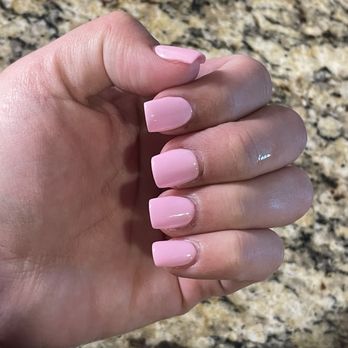 Nails By David Lee - Color "prom" 268 on short acrylic full set $35 - Nail Salons Near Me - Modesto, California