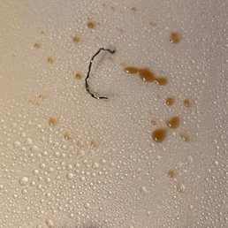 a piece of food left on a cutting board