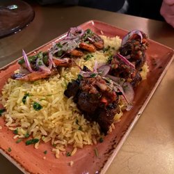 Kirby Club - Surf and turf - dukka shrimp and Aleppo spiced steak