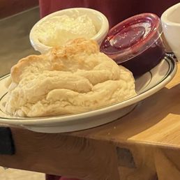 Biscuit, ordered at table next me. Looks Good!