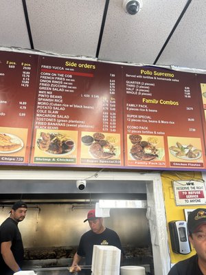Menu photo 2 El Pollo Supremo San Francisco, CA