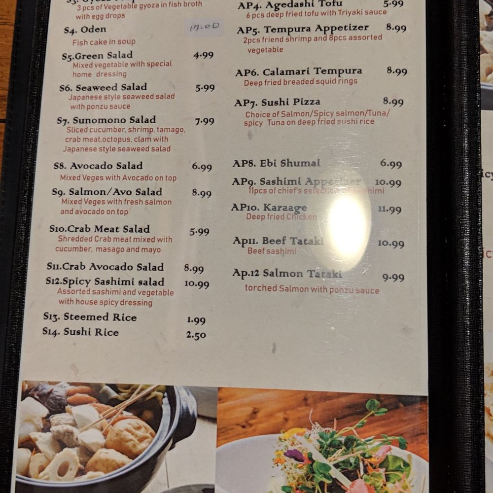 Kaikaki Japanese Restaurant - Soup and salad menu - Japanese Near Me - Toronto, Ontario
