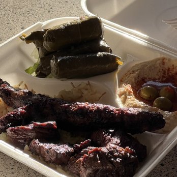 Siraj’s Shawarma - Grape leaves and hummus - Mediterranean Near Me - Whittier, California