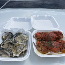 M & A’s Seafood Market - My lunch.